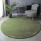 Soft Coral Velvet Round Rug Plush Coffee Table Carpet For Living Room And Kids Play Area 0