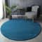 Soft Coral Velvet Round Rug Plush Coffee Table Carpet For Living Room And Kids Play Area 7