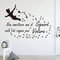 Italian Peter Pan Quote Wall Sticker Inspirational Nursery Kids Room Decor 0