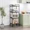 FlexiTier Multi Layer Kitchen Storage Rack Adjustable Floor And Cabinet Organizer 5