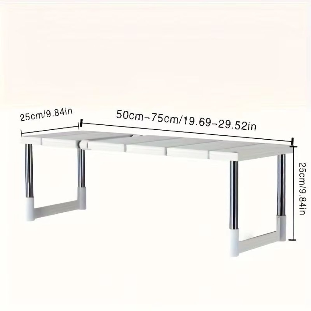 FlexiSpace Adjustable Under Sink Storage Rack Expandable Multi Layer Organizer 6