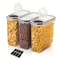 FreshSeal Airtight Cereal Storage Container Set BPA Free 25L 4L Pantry Organizer With Labels 0