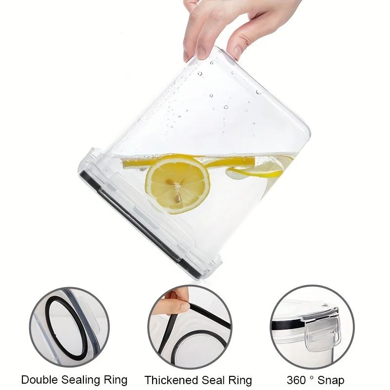 FreshSeal Airtight Cereal Storage Container Set BPA Free 25L 4L Pantry Organizer With Labels 1