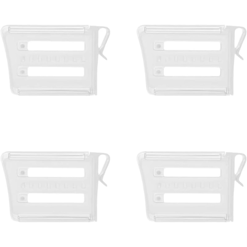 SnapDivide Refrigerator Storage Divider Clips Adjustable Fridge Organizer 48pcs Set 6