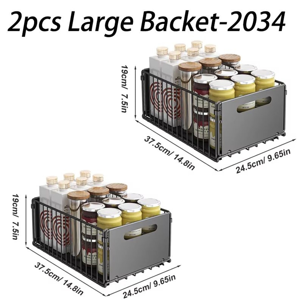 SlideSpice Pull Out Cabinet Organizer Sliding Spice Storage Rack 7