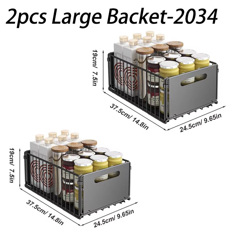 SlideSpice Pull Out Cabinet Organizer Sliding Spice Storage Rack 7