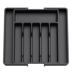 flexidrawer expandable cutlery organizer adjustable kitchen utensil tray