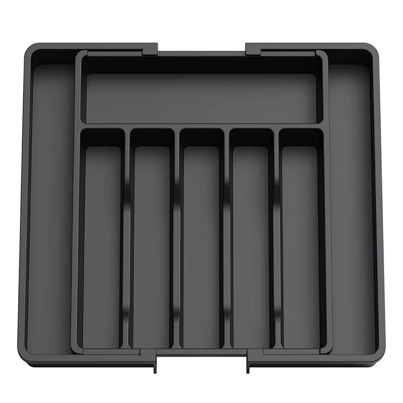 FlexiDrawer Expandable Cutlery Organizer Adjustable Kitchen Utensil Tray 6