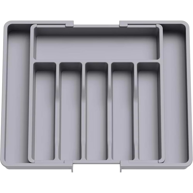 FlexiDrawer Expandable Cutlery Organizer Adjustable Kitchen Utensil Tray 8