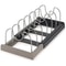 Expandable Stainless Steel Pan Lid Organizer Rack For Cabinet And Countertop Storage 5