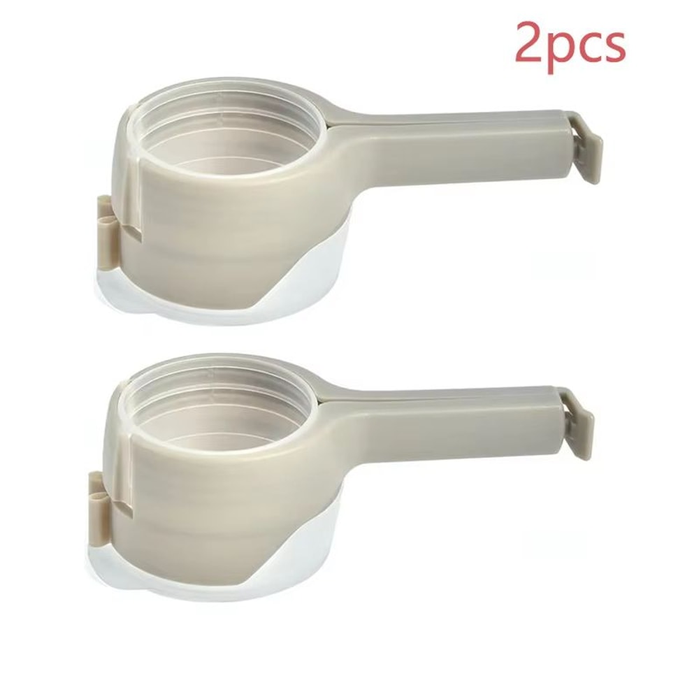 2in1 Snack Sealing Clip With Pour Spout Airtight Food Bag Cap 19