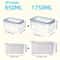 FreshLock Fridge Produce Storage Containers With Strainer Set 7
