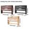 Bamboo Wall Mounted Cling Film And Foil Dispenser With Cutter And Paper Towel Holder 1