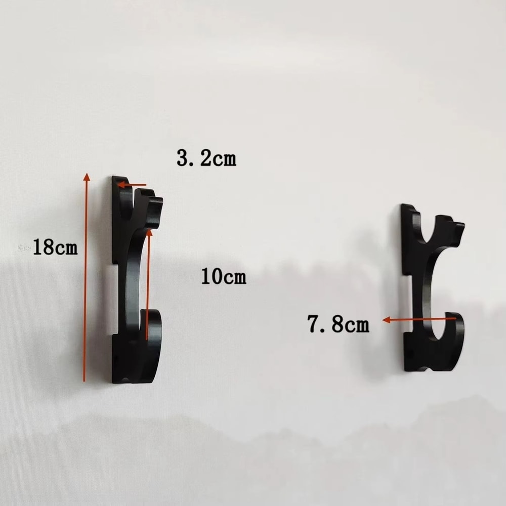 Wooden Wall Mounted Sword And Gun Display Rack For Katana And Rifle Storage 8