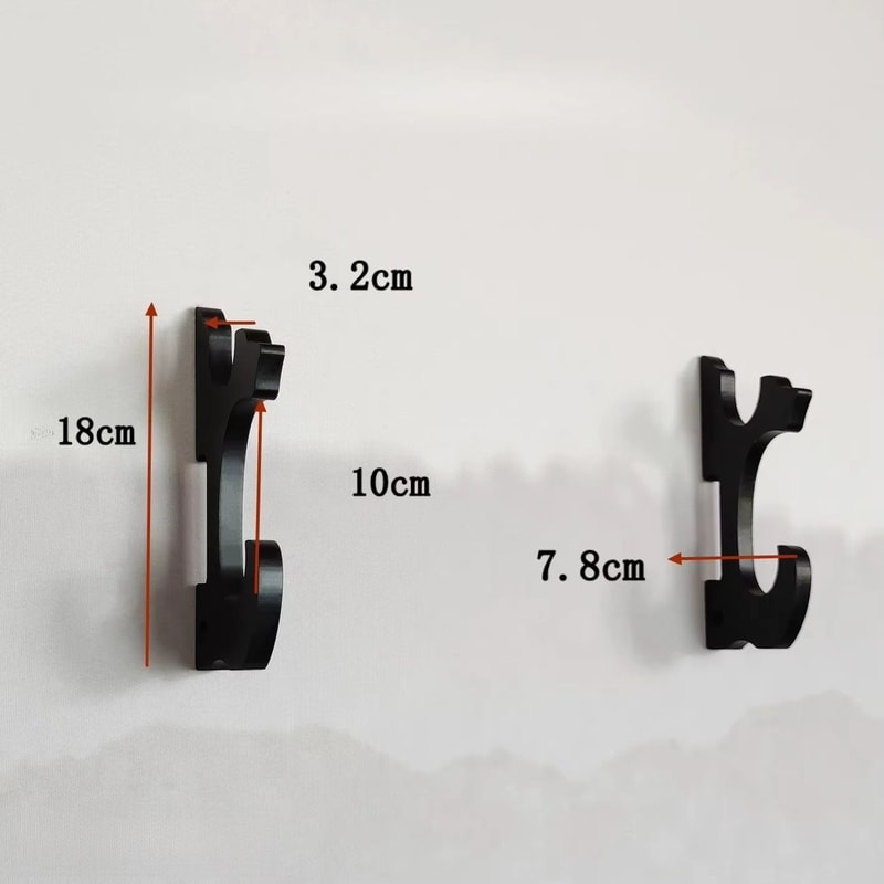 Wooden Wall Mounted Sword And Gun Display Rack For Katana And Rifle Storage 8