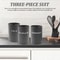3Piece Airtight Coffee Tea And Sugar Canister Set For Kitchen Countertop Storage 3