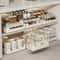 SlideEase Pull Out Cabinet Spice Rack With Rails Metal Kitchen Organizer 1