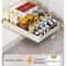 SlideEase Pull Out Cabinet Spice Rack With Rails Metal Kitchen Organizer 6