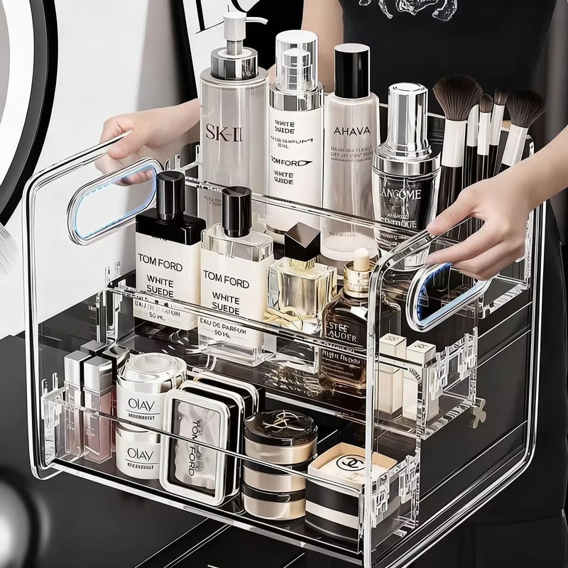 CrystalClear 3 Tier Acrylic Perfume Display Shelf Desktop Organizer 3