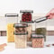 5Piece Stackable Airtight Food Storage Jar Set For Kitchen Pantry Organization 0