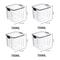 5Piece Stackable Airtight Food Storage Jar Set For Kitchen Pantry Organization 12