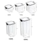 5Piece Stackable Airtight Food Storage Jar Set For Kitchen Pantry Organization 21