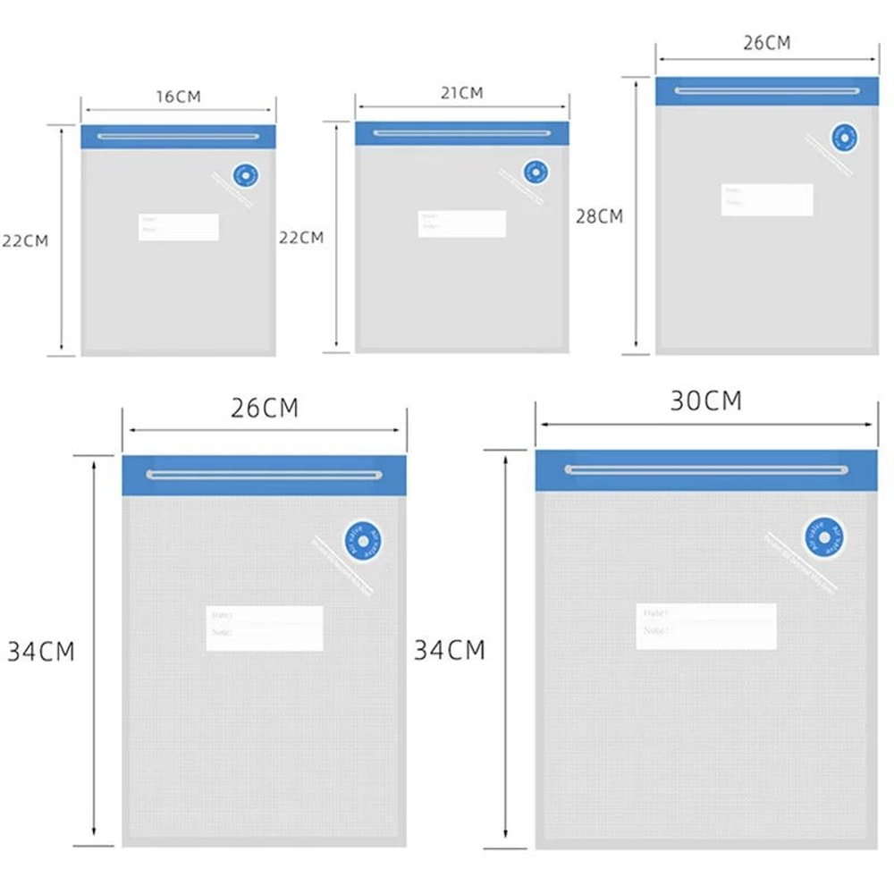 Reusable Vacuum Food Storage Bag Set With USB Electric Pump And Airtight Zipper Seal 5