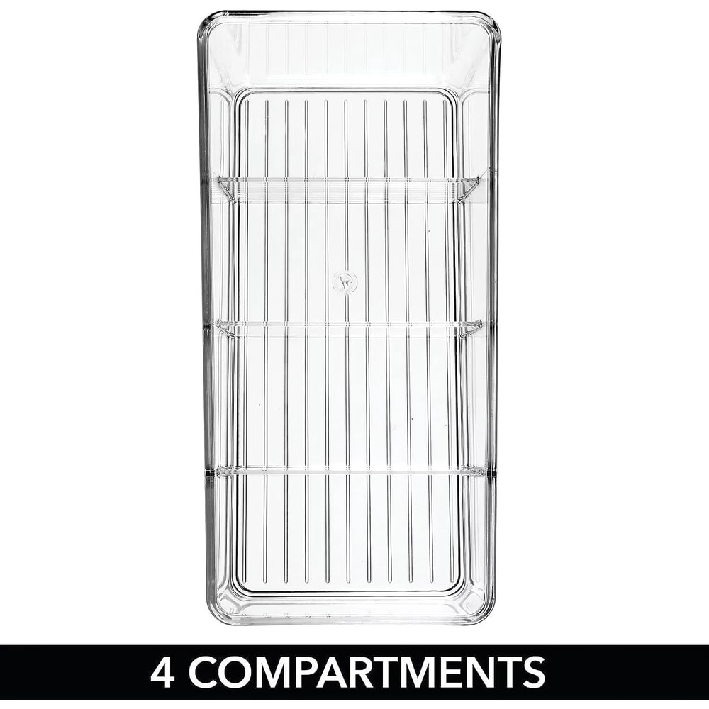 4Layer Stackable Transparent Food Storage Organizer For Pantry Fridge And Desktop Use 4