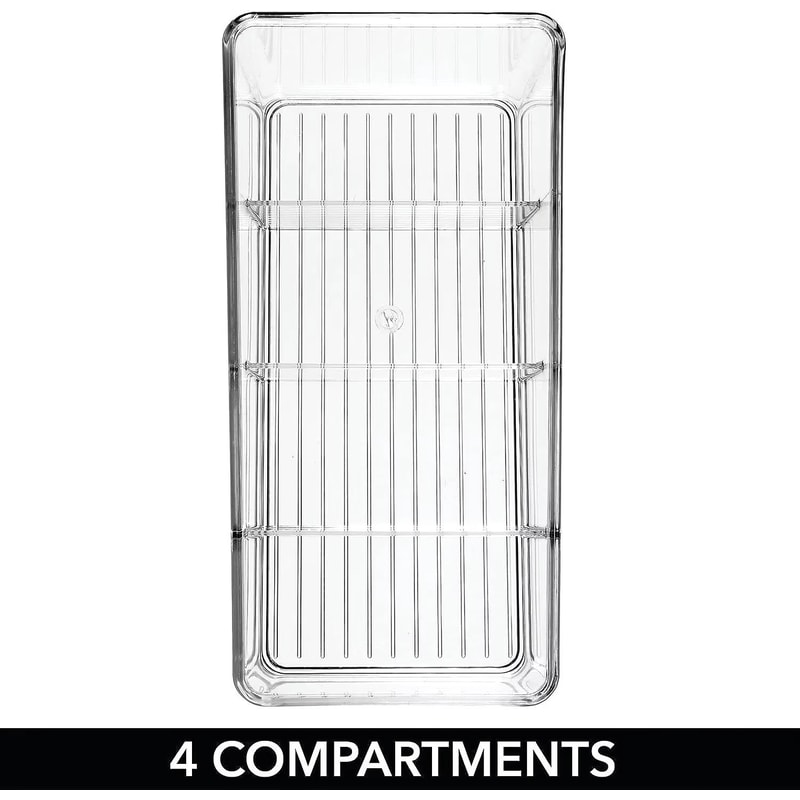4Layer Stackable Transparent Food Storage Organizer For Pantry Fridge And Desktop Use 4