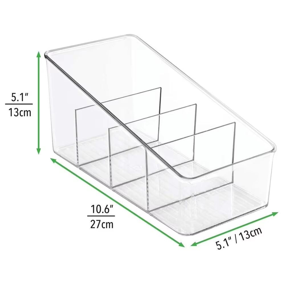 4Layer Stackable Transparent Food Storage Organizer For Pantry Fridge And Desktop Use 5