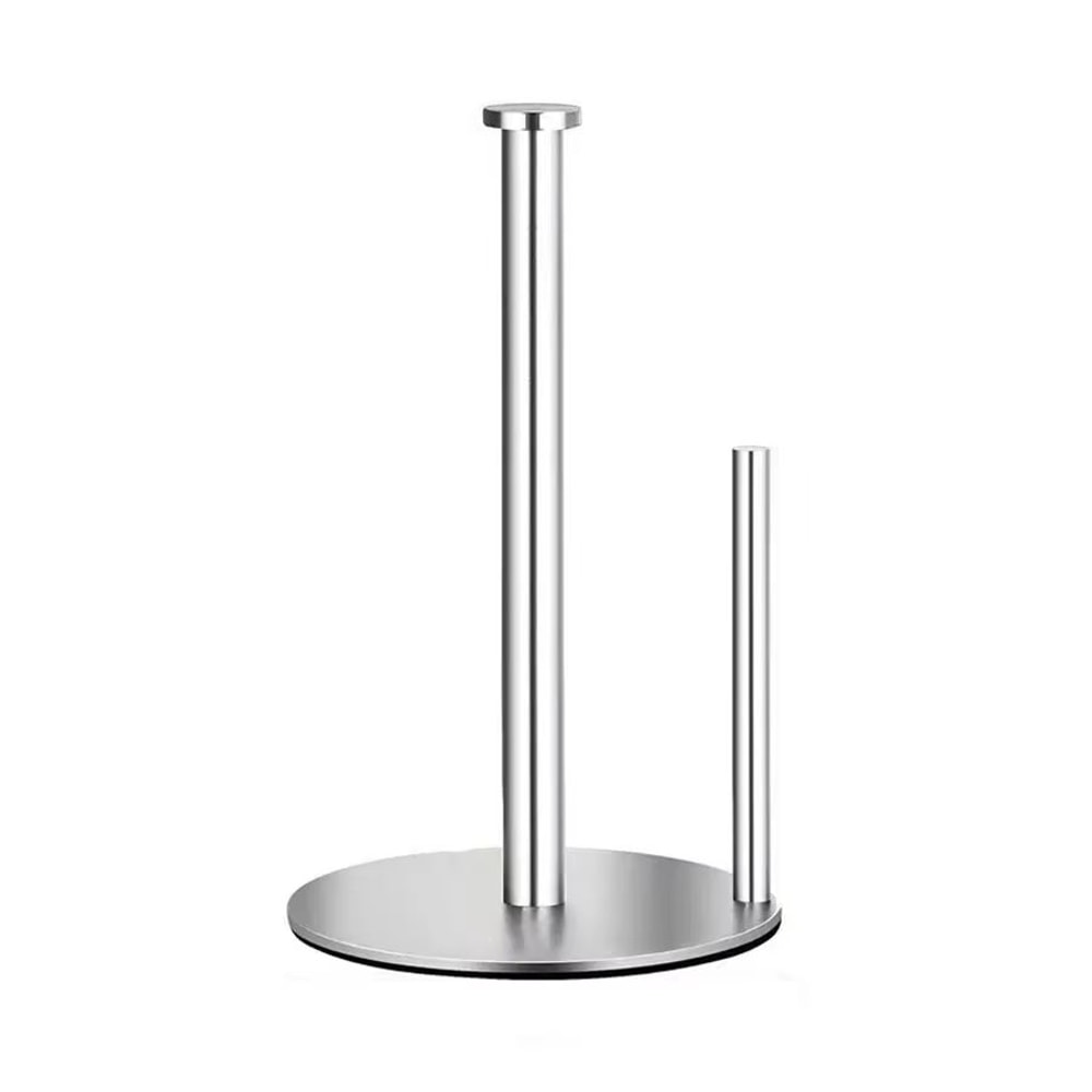 Stainless Steel Paper Towel Holder With Weighted Base Countertop Organizer 7