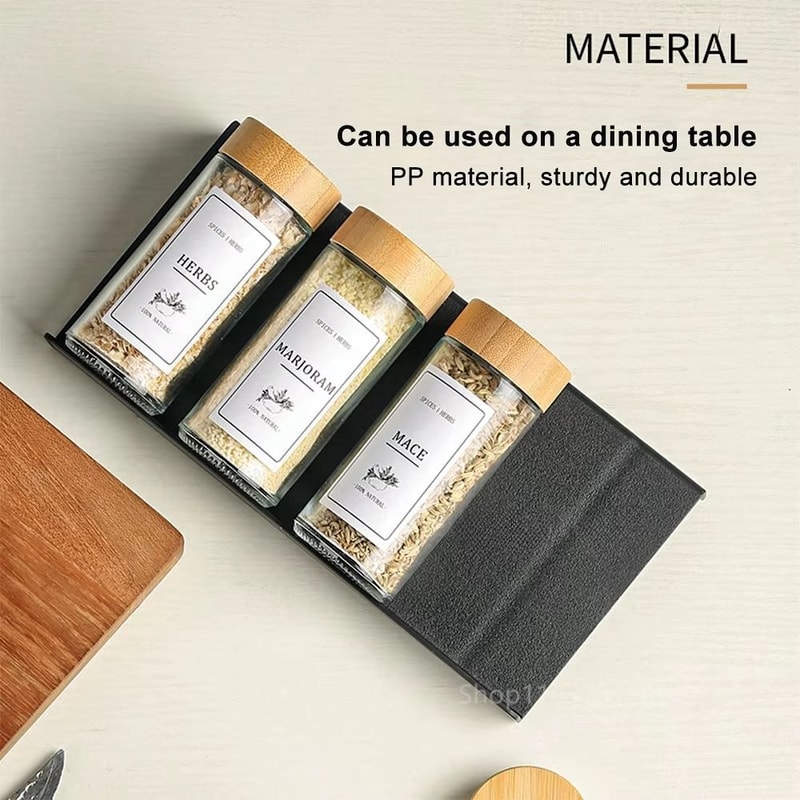 4Layer Adjustable Spice Drawer Organizer For Kitchen Cabinet And Pantry Storage 3