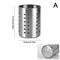 Stainless Steel Cutlery Holder With Drain Holes Chopsticks Spoon Fork Organizer 6