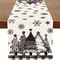 Retro Plaid Christmas Tree Table Runner Cozy Holiday Dining Decor 4
