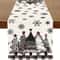Retro Plaid Christmas Tree Table Runner Cozy Holiday Dining Decor 9