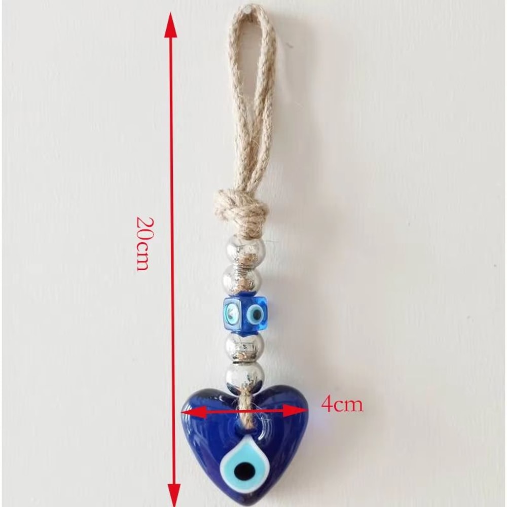 Boho Evil Eye Macrame Wall Hanging Nazar Protection Decor For Home And Car 11