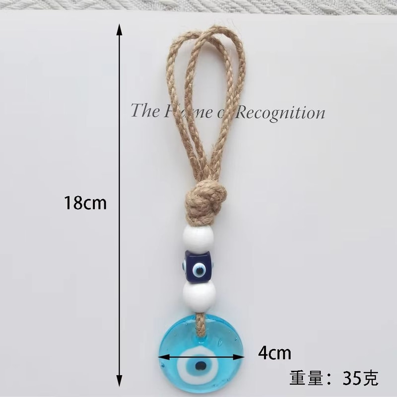 Boho Evil Eye Macrame Wall Hanging Nazar Protection Decor For Home And Car 23