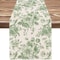 Elegant Chinoiserie Blue Floral Linen Table Runner For Dining And Home Decor 5