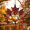 Acrylic Maple Leaf Light Catcher Thanksgiving Autumn Window Hanging Decor 2