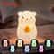 Cute Pear Silicone Night Light 7Color Touch Dimmable USB Rechargeable Lamp 10