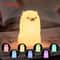 Cute Pear Silicone Night Light 7Color Touch Dimmable USB Rechargeable Lamp 6