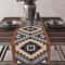 Aztec Boho Linen Table Runner Geometric Tribal Dining Table Decor 4
