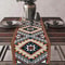 Aztec Boho Linen Table Runner Geometric Tribal Dining Table Decor 8