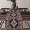 Aztec Boho Linen Table Runner Geometric Tribal Dining Table Decor 15