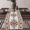 Aztec Boho Linen Table Runner Geometric Tribal Dining Table Decor 17