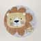 Cute Cartoon Lion Plush Kids Rug Soft Round Playroom Carpet 2