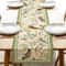 Vintage Floral Birds Linen Table Runner Farmhouse Summer Dining Table Decor 0