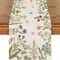 Spring Daisy Linen Table Runner Farmhouse Floral Dining Table Decor 0