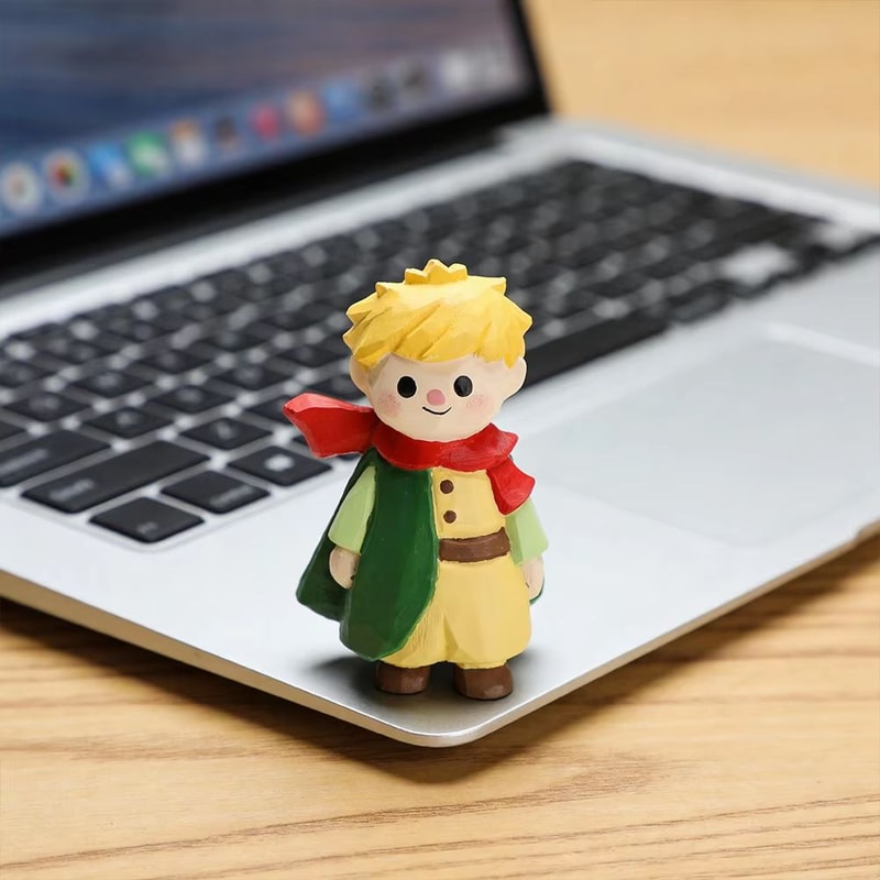 Handcrafted Wooden Fox Sculpture Mini Animal Figurine With Rustic Desktop Decor 10