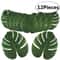 12Pcs Tropical Artificial Palm Leaves For Hawaiian Luau Party Decor And DIY Crafts 0
